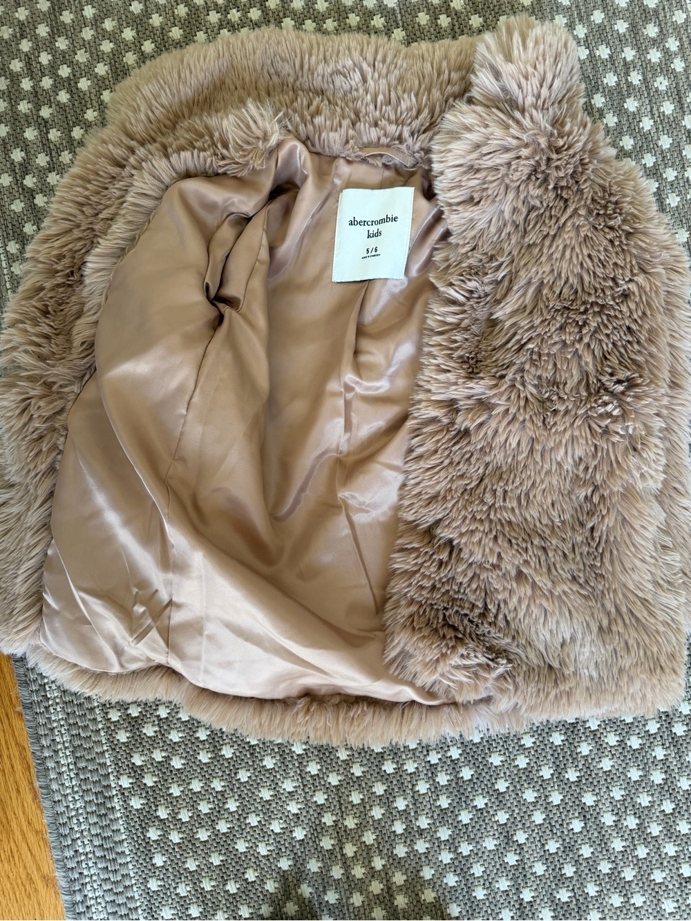 abercrombie kids Plush Taupe Teddy Jacket